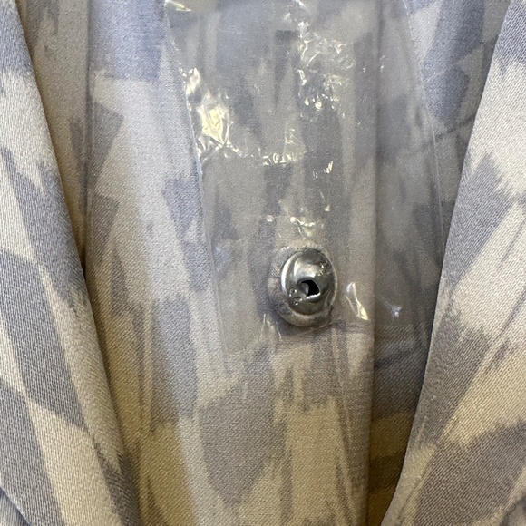 FP NWOT Beatrice Psychedelic Print Open Front Slit Design Retro Vibes Disco Top - Picture 12 of 15